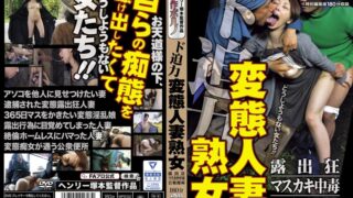 ド迫力 変態人妻熟女 露出狂/マスカキ中毒/公衆便所