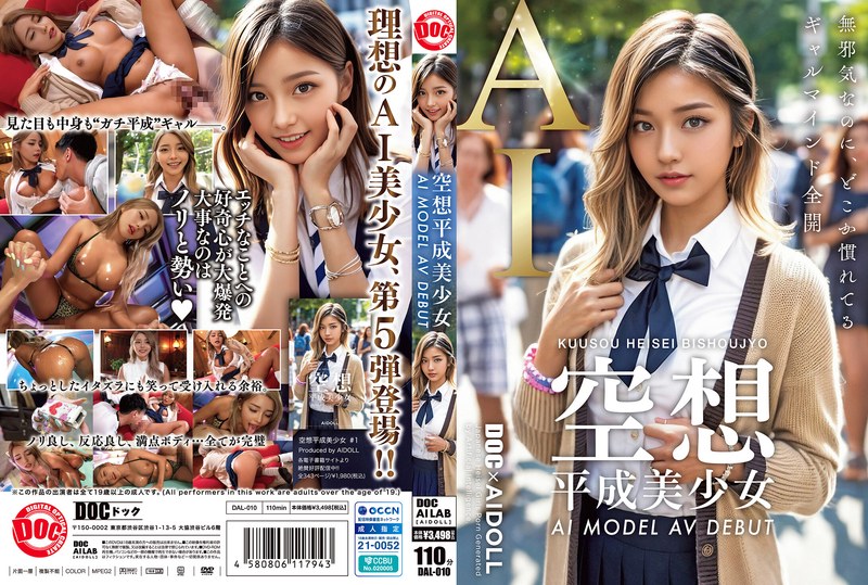 空想平成美少女 AI MODEL AV DEBUT h_1711dal00010