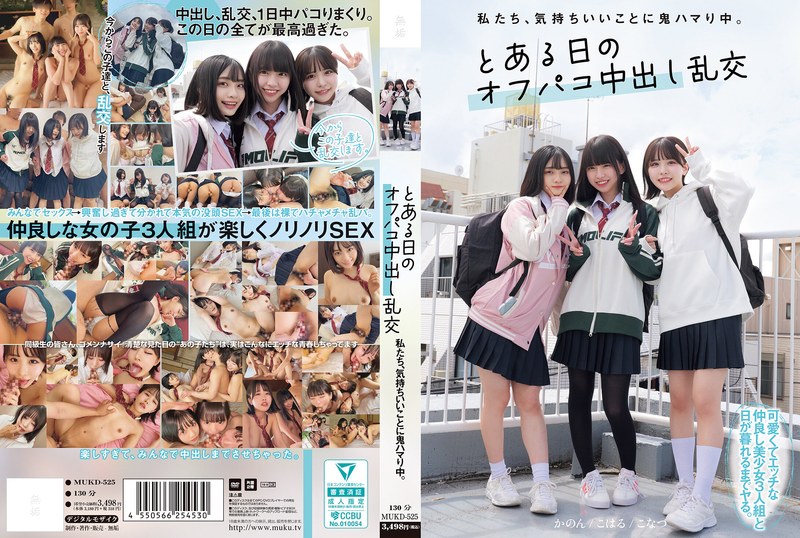 私たち、気持ちいいことに鬼ハマり中。 とある日のオフパコ中出し乱交 mukd00525